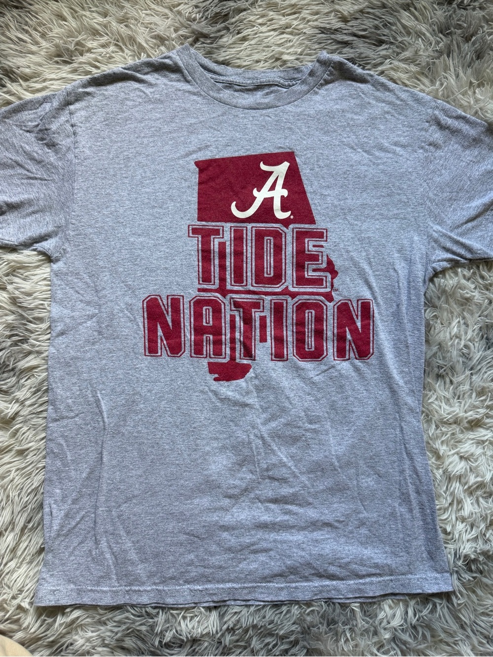 Alabama Crimson Tide 'Tide Nation' Gray Short Sleeve Tee